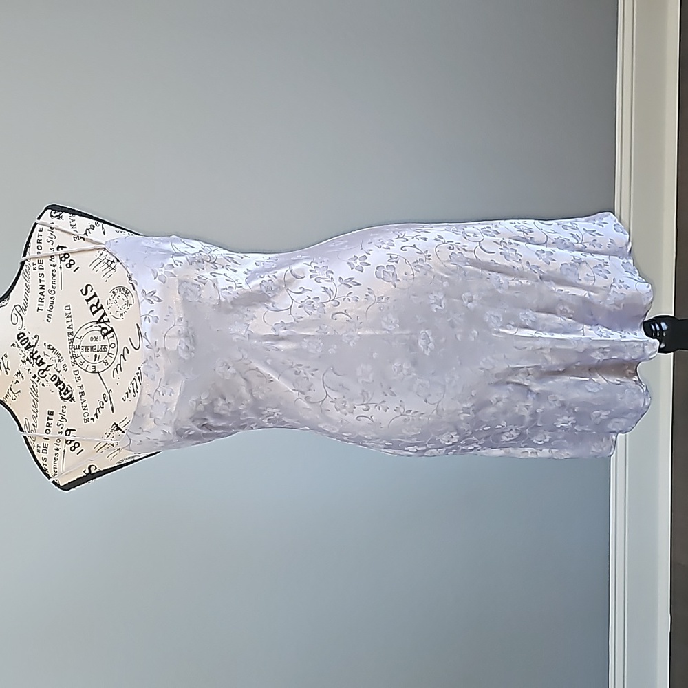 VINTAGE SATIN SLIP DRESS. SIZE 9/10 🇺🇸 - Picture 3 of 11
